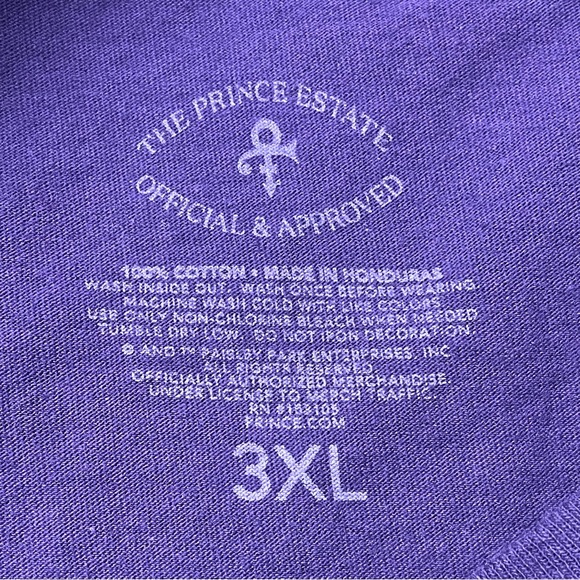Mens Prince & The Revolution Purple Rain Short Sleeve 100% Cotton T-shirt 3XL - Picture 12 of 12